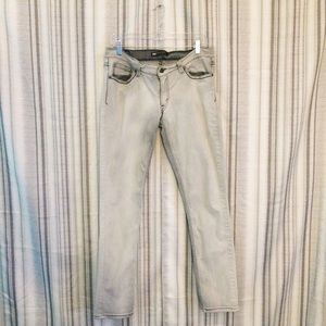 Grey Washed Out Skinny Levi's 524 Size 31 Waist